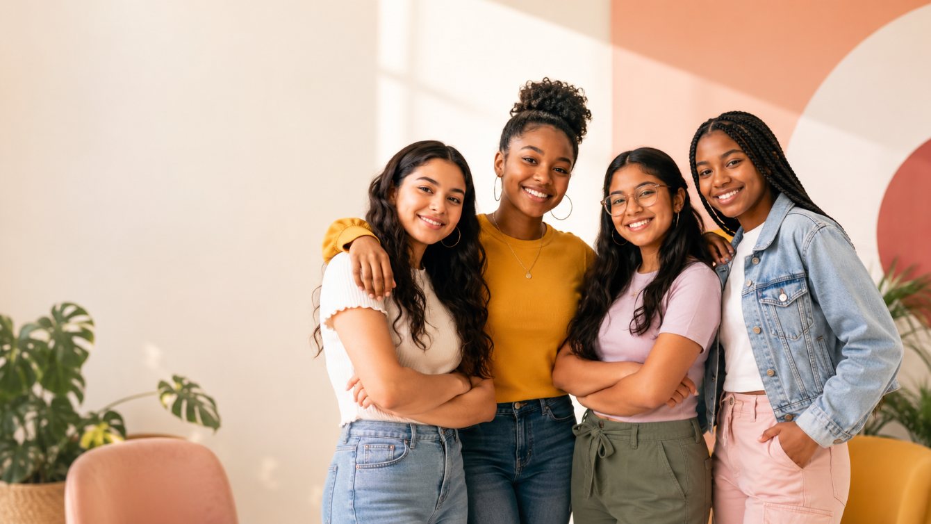 A teen girl in the Glow & Grow program