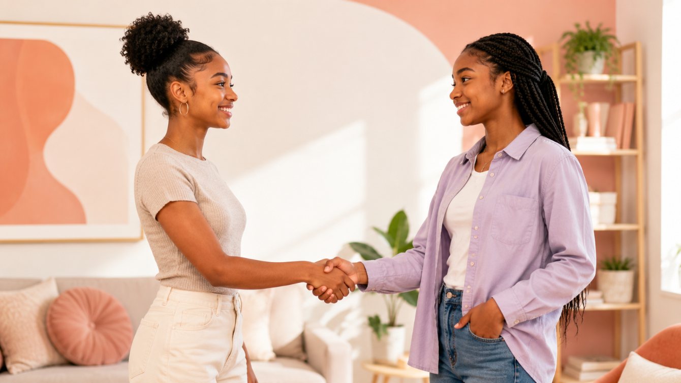 Teen girls together in the Glow & Grow program