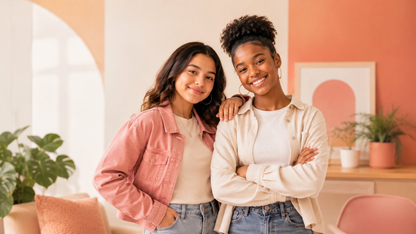 A teen girl smiling in the Glow & Grow program